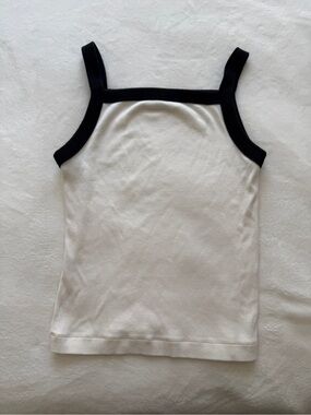 Abercrombie Basic Black/White Contrast Tank